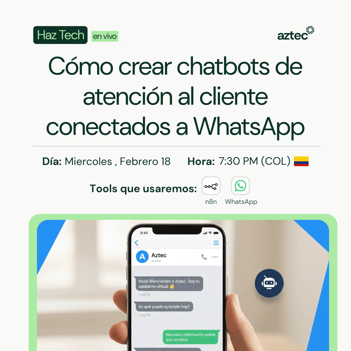 Cómo crear chatbots de atención al cliente conectados a WhatsApp